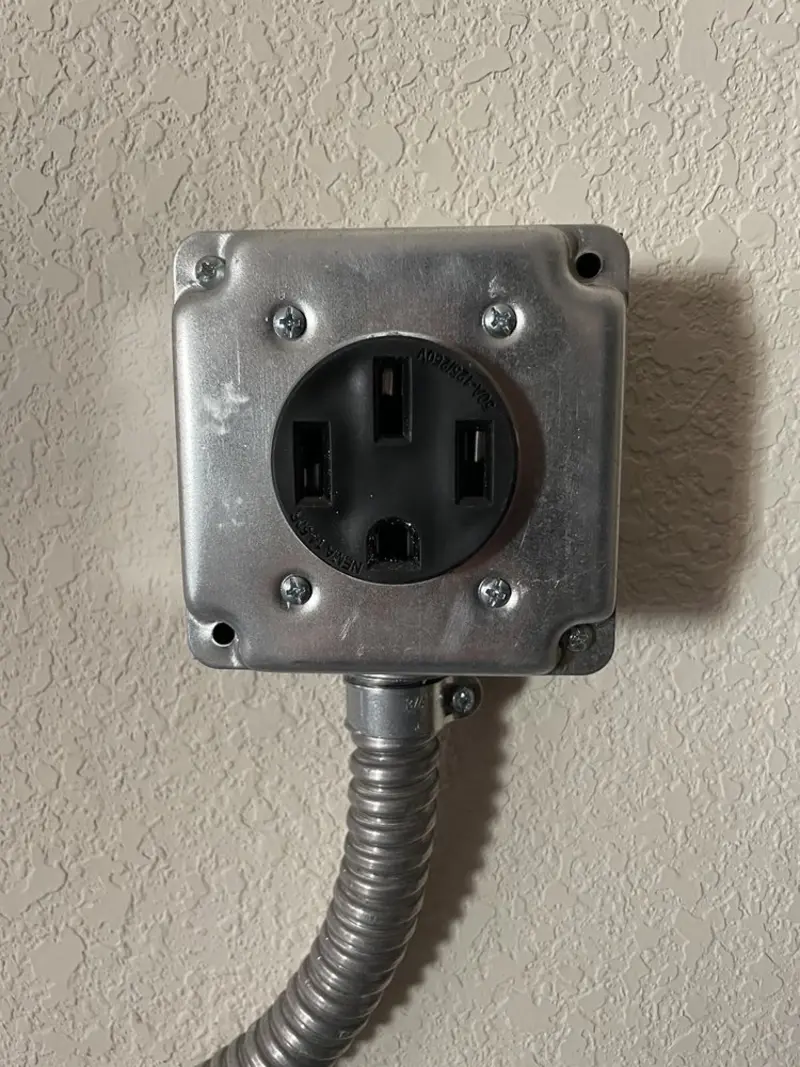 NEMA 14-50 outlet installed for Smart Home Electrical in White Creek
